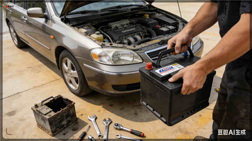 四子王旗汽车换电瓶电话【案例】